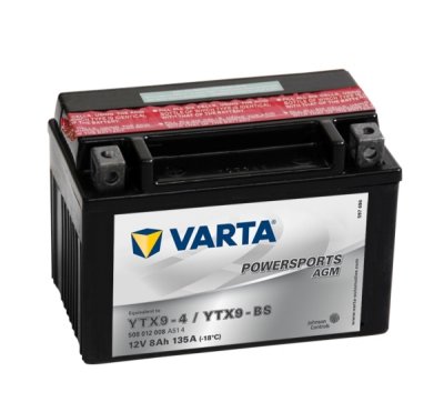     VARTA Powersports AGM 508 012 008, 8  (YTX9-4 / YTX9-BS)