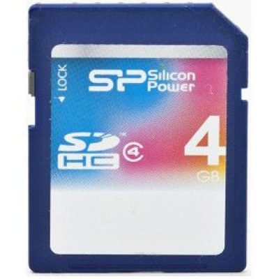     SD 4Gb Silicon Power (SP004GBSDH004V10) Class 4 SDHC