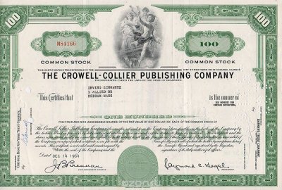     "The Crowell - Collier Publishing Company.   100 ". , 1964 