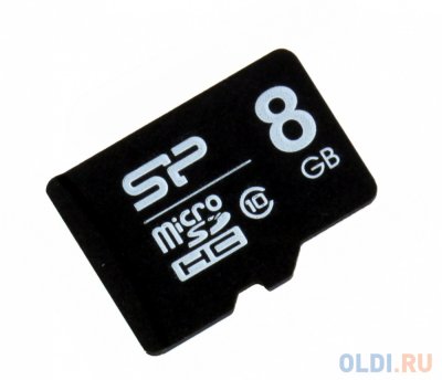     MicroSDHC 8GB Class10 Silicon Power + 1 Adapter
