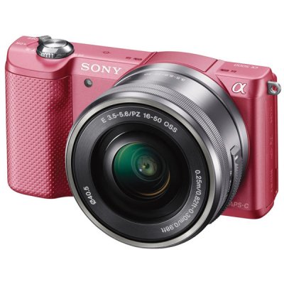    Sony Alpha A5000 Kit 16-50 mm F/3.5-5.6 E OSS PZ Pink