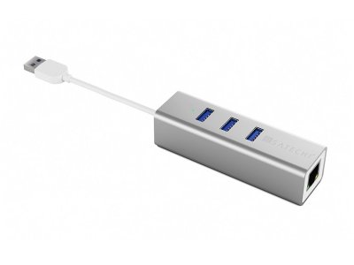    USB Satechi USB 3.0-3 Ports for Gigabit Ethernet LAN Network Mac 10/100/1000 B00QQV278U