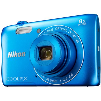    Nikon CoolPix S3700  20.1Mpix Zoom8x 2.6" 720p 25Mb SDXC CCD 1x2.3 IS opt 2minF 1.1f