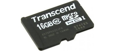     Transcend (TS16GUSDC10) microSDHC Memory Card 16Gb Class10