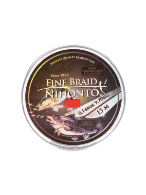    Mikado Nihonto Fine Braid 0.14mm 15m Green Z21G-014