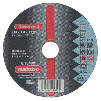     METABO Flexiarapid S 125x1,0  A60U 616220000