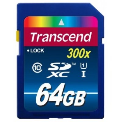     SD 64Gb Transcend SDXC Class 10 UHS-I (45/25 MB/s)