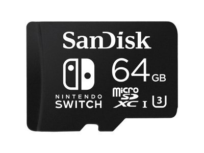     64Gb - SanDisk Nintendo Switch microSDXC UHS-I SDSQXAT-064G-GN6ZA