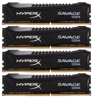     DIMM 32Gb 4  8Gb DDR4 PC21300 2666MHz Kingston HyperX Fury Black Series (HX426C15FBK4