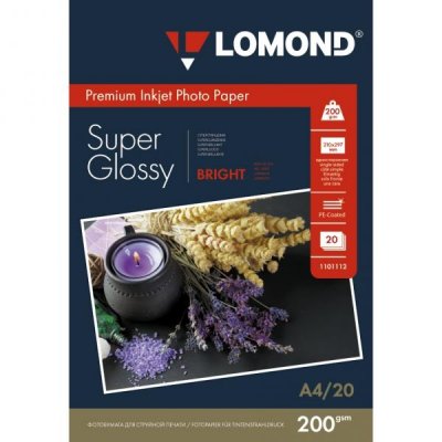    LOMOND  - (Super Glossy Bright) , 200/A4/20 .