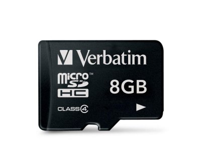     microSDHC 8Gb class4 + adapter Verbatim