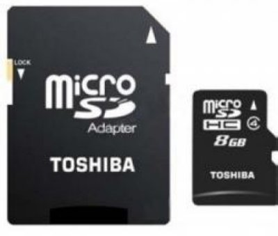     Micro SDHC 8Gb Class 4 Toshiba SD-C08GJ BL5A +  SD