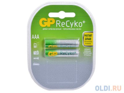    GP ReCyko 2 , AAA, 850mAh, NiMH (85AAAHCB-C2)