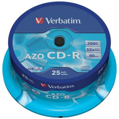   CD-R 700Mb VERBATIM 48x 25 . CakeBox DL+ 80  (CDR-VC25+ 43352)