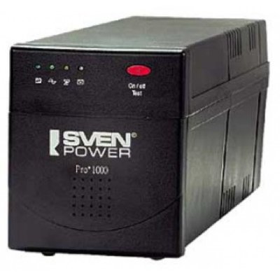   UPS 1000VA SVEN (Pro+1000 LCD) USB,   , 2  