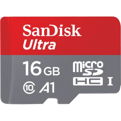     SDHC Micro SanDisk Ultra 16GB (SDSQUAR-016G-GN6MA)