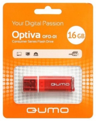    Qumo Optiva (QM16GUD-OP2-White) USB2.0 Flash Drive 16Gb (RTL)