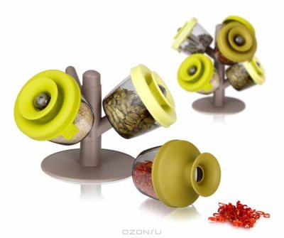     VacuVin "PopSome Herbs&Spices"     , 4 