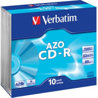     CDR Verbatim DL 700Mb 52x slim box (43415) 10 