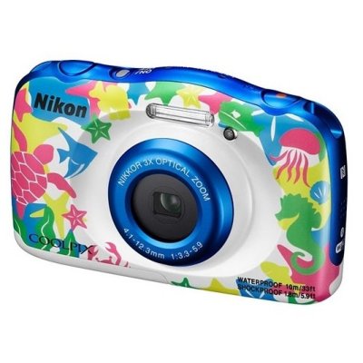    Nikon Coolpix W100 White Holiday KIT (13.2Mp, 3x zoom, 2.7", SDXC, , 