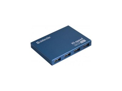   USB2.0 HUB Defender SEPTIMA SLIM 7 .   ( . 2A)