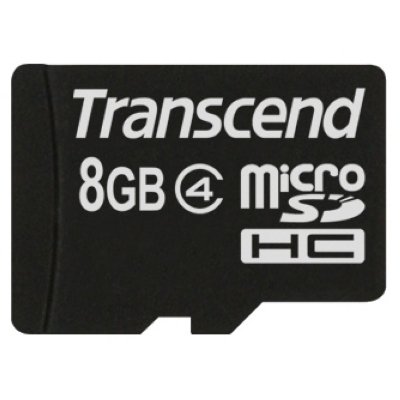     MicroSDHC 8GB Transcend Class4 no Adapter (TS8GUSDC4)