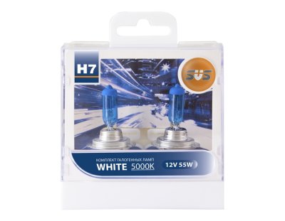    SVS White 5000K H7 55W + W5W White (2 )