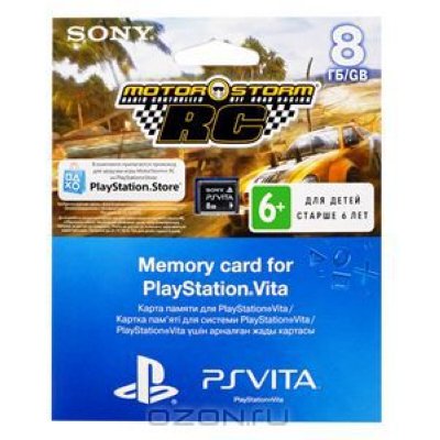      PS Vita Sony 8  +     "MotorStorm RC"
