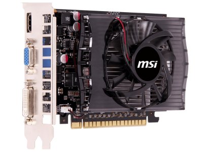    MSI GeForce GT 730 700Mhz PCI-E 2.0 2048Mb 1800Mhz 128 bit DVI HDMI HDCP N730-2GD3 / V809