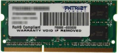     SO-DIMM DDR-III 2Gb 1600Mhz PC-12800 Patriot (PSD32G160081S)
