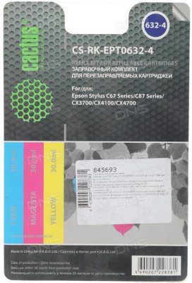      Cactus CS-RK-EPT0632-4 Color  Epson C67/C87 ,CX3700/4100/CX47