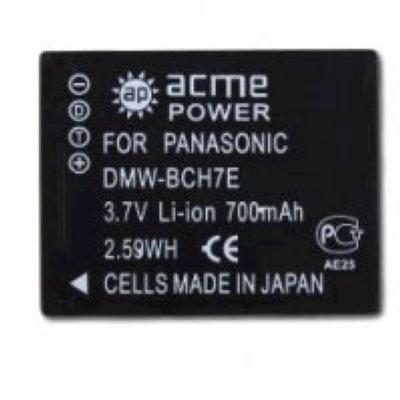    AcmePower BCH7  Panasonic DMC-FP1/ FP2/ FP3/ FP5/ TS10