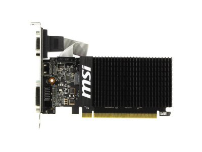    MSI 1Gb PCI-E DDR-3 V809 GT710 1GD3H LP (RTL) D-Sub+DVI+HDMI GeForce GT710