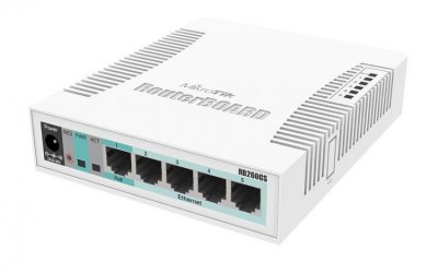    MikroTik RouterBoard RB260GSP  5xGbLAN, PoE
