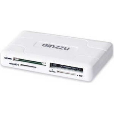    CardReader (AII in 1) USB 2.0 Ginzzu, White (GR-416W)