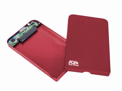     AgeStar (3UB2O1-Red)(EXT BOX    2.5" SATAHDD, USB3.0)