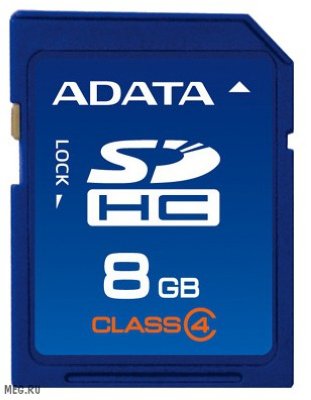     ADATA (microSDHC-8Gb Class4 + microSD--)USB Adapter) microSecureDigital High Capacity M