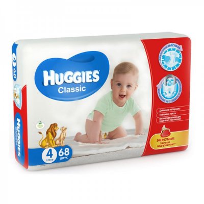    Huggies Classic 4 (7-16 ) 68 