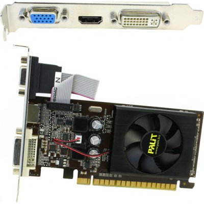    Palit PCI-E NV GT610 2048Mb 64bit (TC) DDR3 HDMI+DVI+CRT RTL (NEAT6100HD46-119XF)