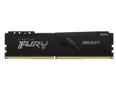     Kingston Fury Beast Black DDR4 DIMM 3200Mhz PC25600 CL16 - 8Gb KF432C16BB/8