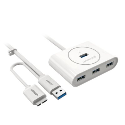    USB Ugreen USB 3.0-4 Ports 0.8m White UG-20285