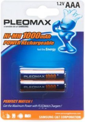   Samsung Pleomax HR03-2BL 1000mAh  AAA, 2   