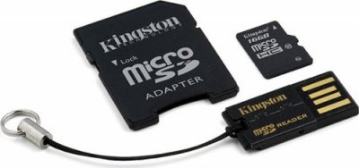     Micro SecureDigital Micro SecureDigital 16Gb HC Kingston (Class 10) + SD  + USB