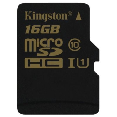     Kingston (SDCA10/16GBSP) (microSDHC) Memory Card 16G UHS-I U1