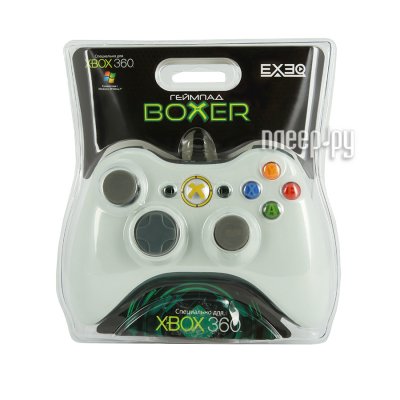     Microsoft Xbox 360 EXEQ Boxer eq-360-02120 White 
