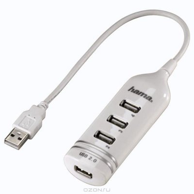    USB 2.0 HAMA H-39788 4 ports White