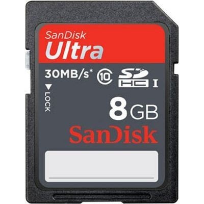   - SecureDigital 8Gb Sandisk HC Ultra Class10 ( SDSDU-008G-U46 )