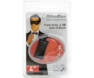    USB Flash Drive 4Gb - OltraMax 10 Mini Black OM004GB10-B