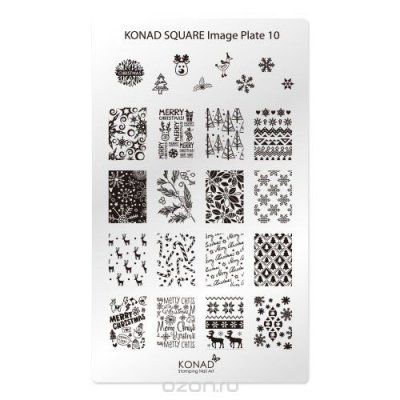   Konad Square    Square Image Plate10