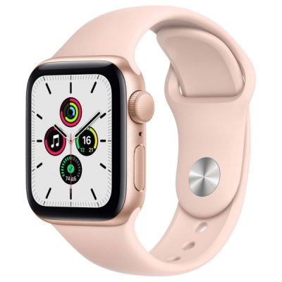   - Apple Watch SE 40mm Gold Aluminum Case with Pink Sand Sport Band (MYDN2RU/A)